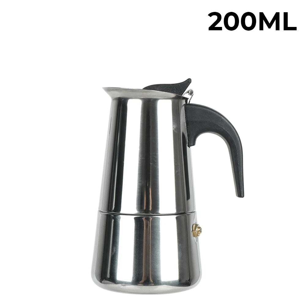 Mocha Espresso Latte Stovetop Filter Stainless Steel Coffee Pot for Barista Moka Coffee Maker Coffee Maker Pot Coffee Pot