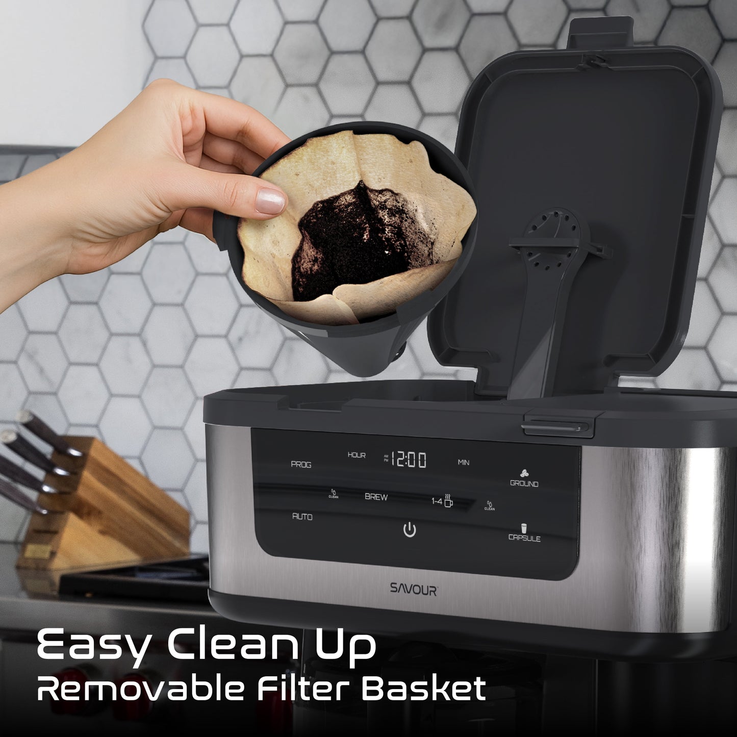 Dual Coffee Maker, Programmable 12-Cup Coffee Pot & Single Serve Coffee Machine