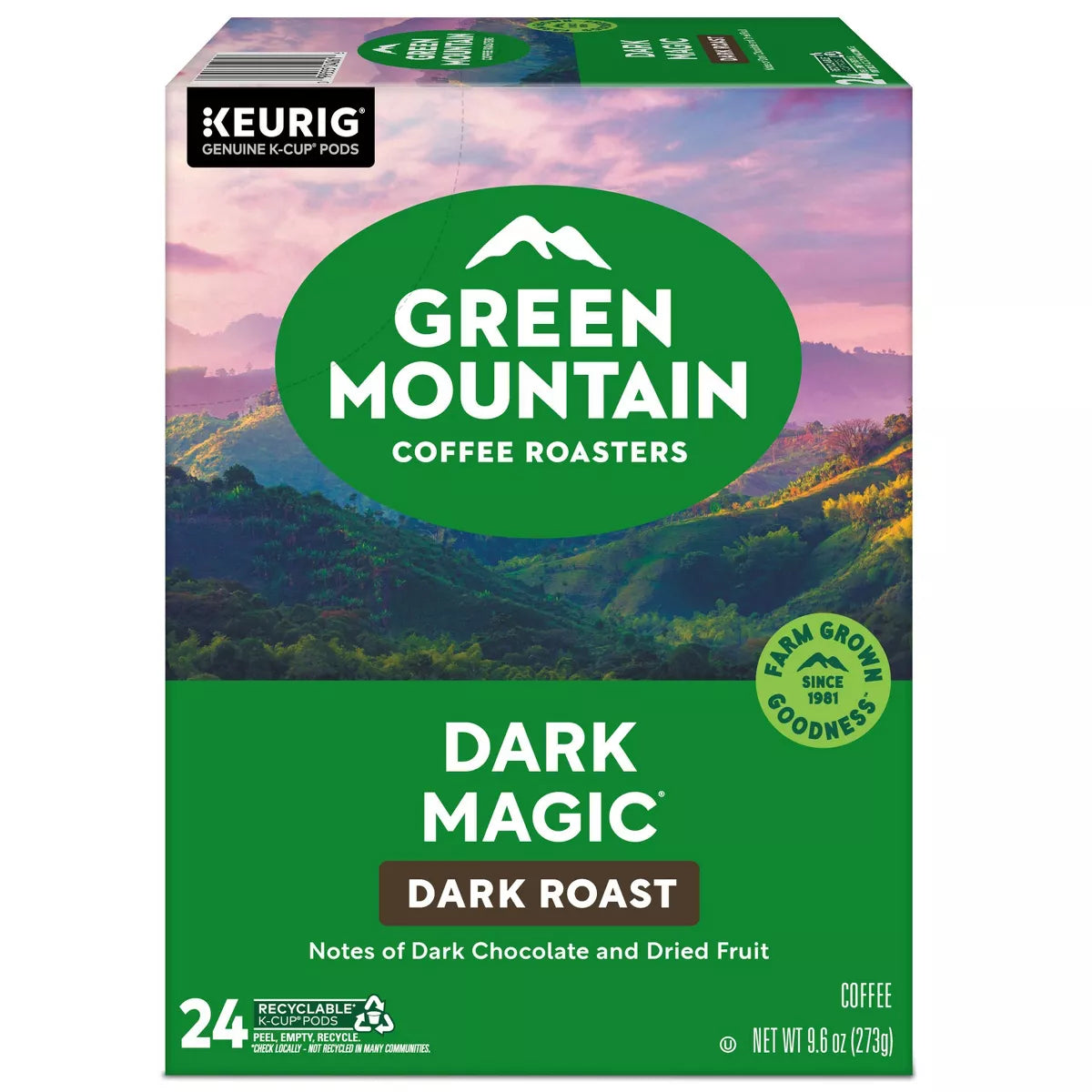 Green Mountain Coffee Dark Magic Dark Roast Coffee Pods