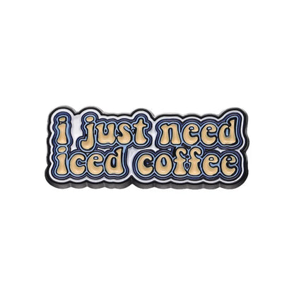 Coffee Maker Enamel Brooch Coffee Bean Grinder Coffee Kettle Cup Bag Barista Badge Punk Lapel Coffee Collection Pin Jewelry Gift