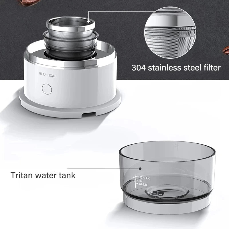Youpin Mini Coffee Machine Hand-Pressed Coffee Maker Coffee Brewer Grinder Automatic Hand Drip Coffee Americano Maker Coffeeware