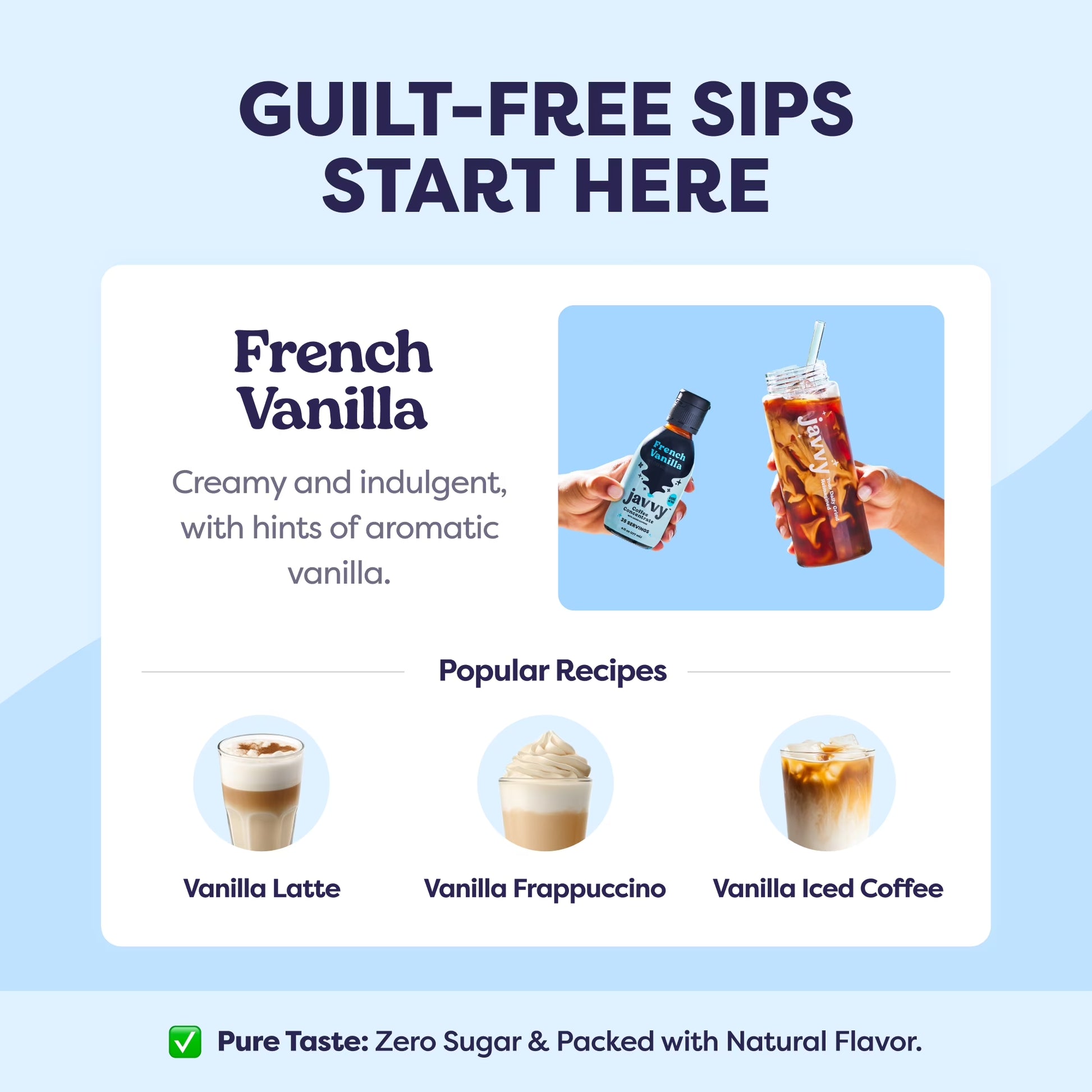 Coffee Concentrate - Cold Brew Coffee, Perfect for Instant Iced Coffee, Cold Brewed Coffee and Hot Coffee, 35 Servings - French Vanilla