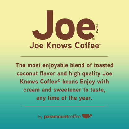 , Coconut Crazy Joe, 12Oz Bag, Medium Roast, Flavored Coffee