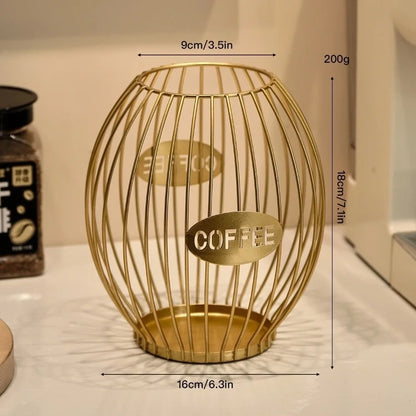 Large Capacity Coffee Pod Holder Storage Cup Coffee Pod Coffee Capsule Holder Home Decoration Coffee Creamer Container Gifts