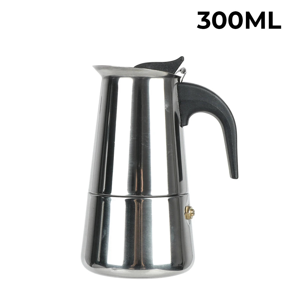 Mocha Espresso Latte Stovetop Filter Stainless Steel Coffee Pot for Barista Moka Coffee Maker Coffee Maker Pot Coffee Pot