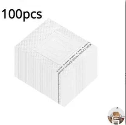 Coffee Filter Paper Bags Disposable Drip Coffee Bag Handle Hanging Ear Espresso Coffee Accessories Tea Tool Hand Brewed Coffee