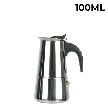 Mocha Espresso Latte Stovetop Filter Stainless Steel Coffee Pot for Barista Moka Coffee Maker Coffee Maker Pot Coffee Pot