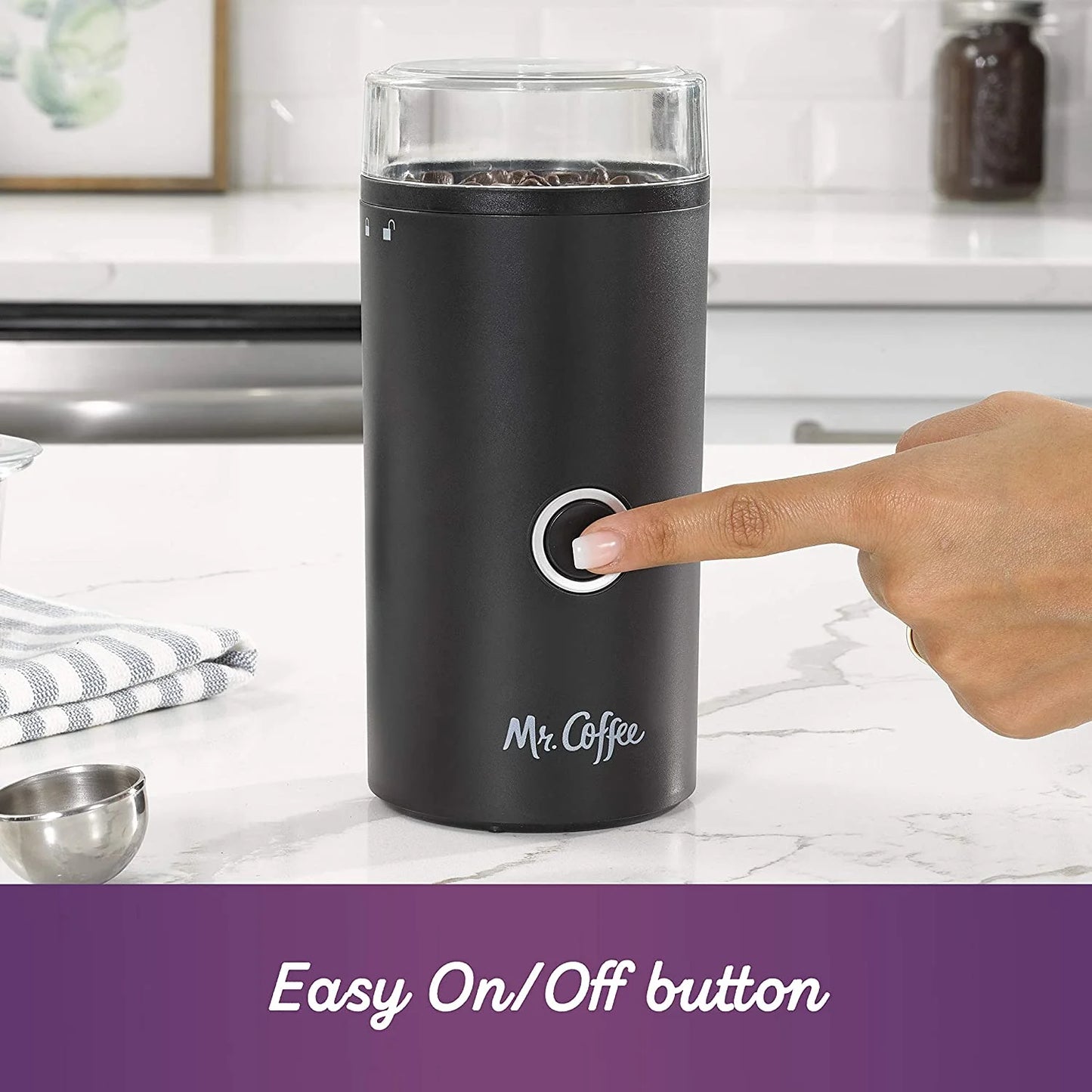 Simple Grind 14 Cup Coffee Grinder, Black