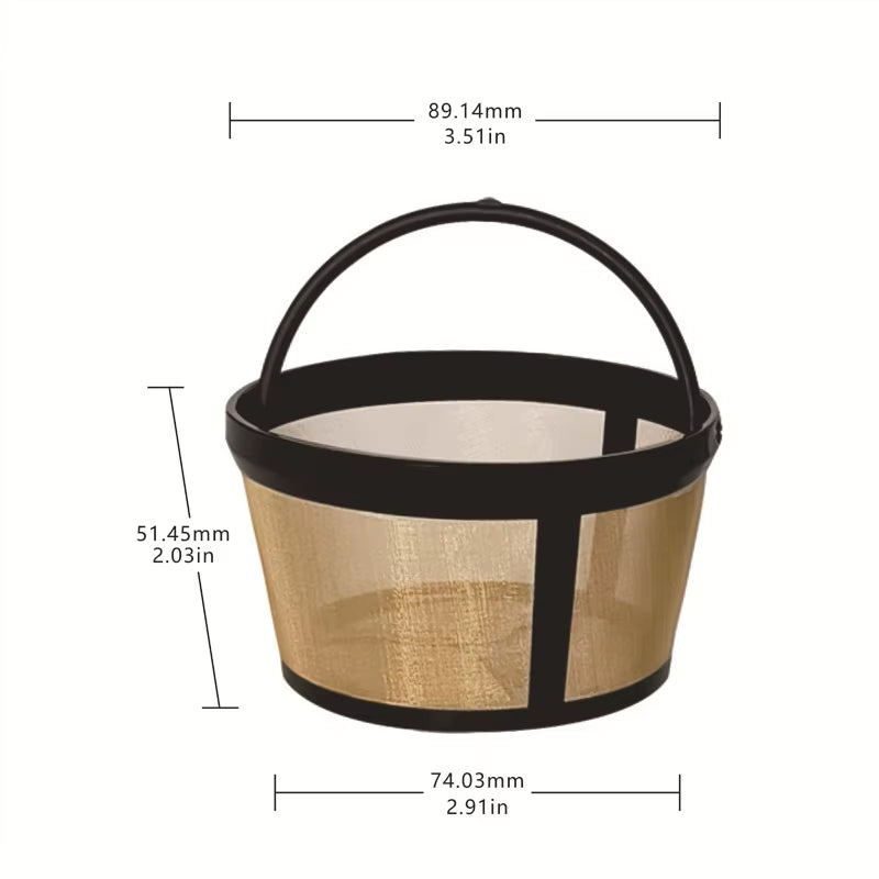Coffee Filter Basket Stainless Steel Mesh Nylon Coffee Filter Machine Reusable Tea Coffee Filter Screen Coffee Accessories