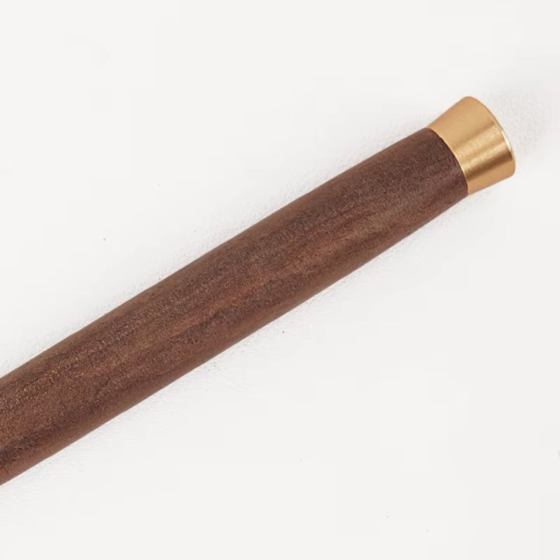 Elegant Wood Coffee Grinder Brush - Essential Kitchen Tool for Perfect Coffee Cleaning and Powder Management