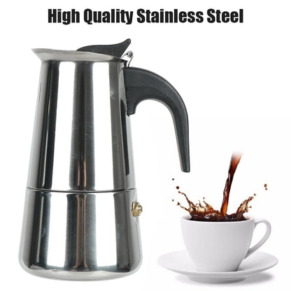 Mocha Espresso Latte Stovetop Filter Stainless Steel Coffee Pot for Barista Moka Coffee Maker Coffee Maker Pot Coffee Pot