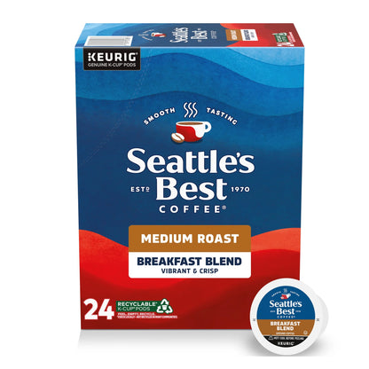 Seattle’S Best Coffee, Breakfast Blend, Medium Roast K-Cup Coffee Pods, 24 Count