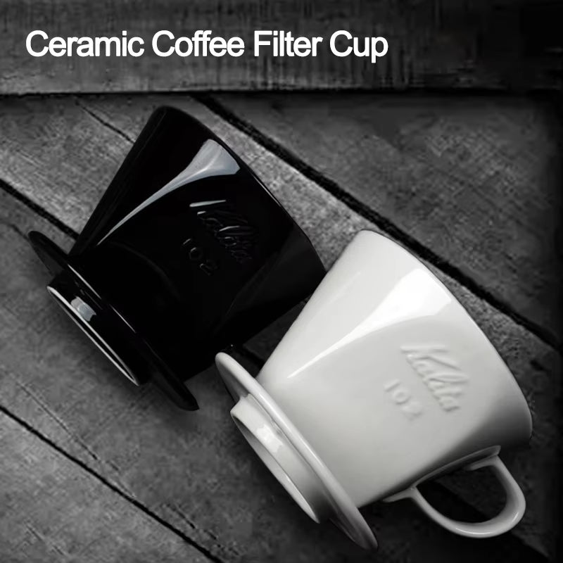 Ceramics Coffee Filter Cup Holder Pour over Espresso Coffee Dripper Coffee Baskets Percolator Reusable Cups Coffee Accessories