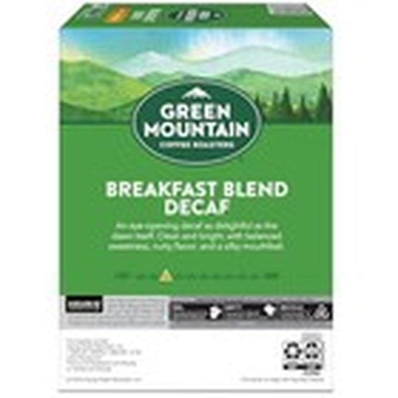 Green Mountain Coffee Roasters Breakfast Blend Decaf Coffee, Keurig Si