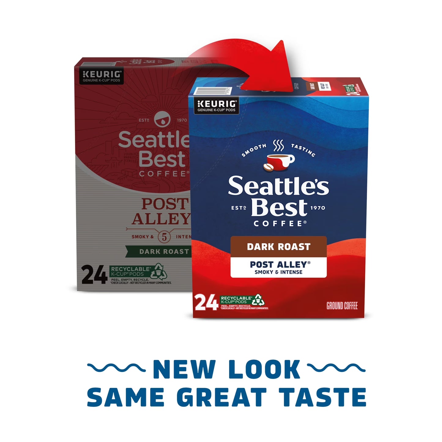 Seattle’S Best Coffee, Post Alley, Dark Roast K-Cup Coffee Pods, 100% Arabica, 24 Count