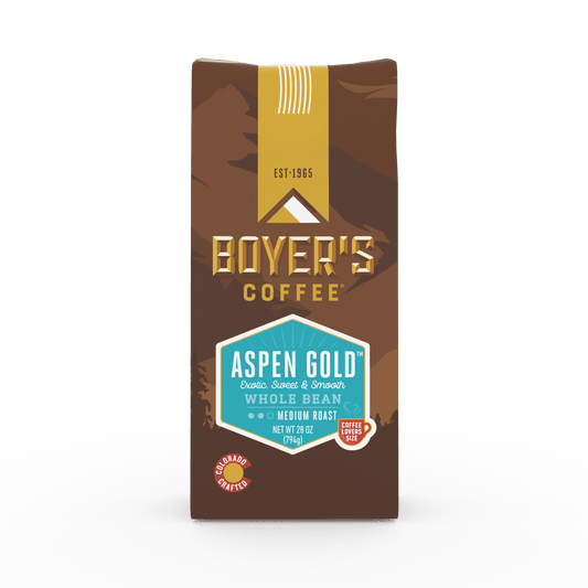 Aspen Gold Coffee, Whole Bean Coffee, Medium Roast, 28 Oz, Caffeinated