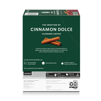 Starbucks Cinnamon Dolce, Hot or Iced Coffee, Flavored K-Cup Coffee Pods, 22 Count​