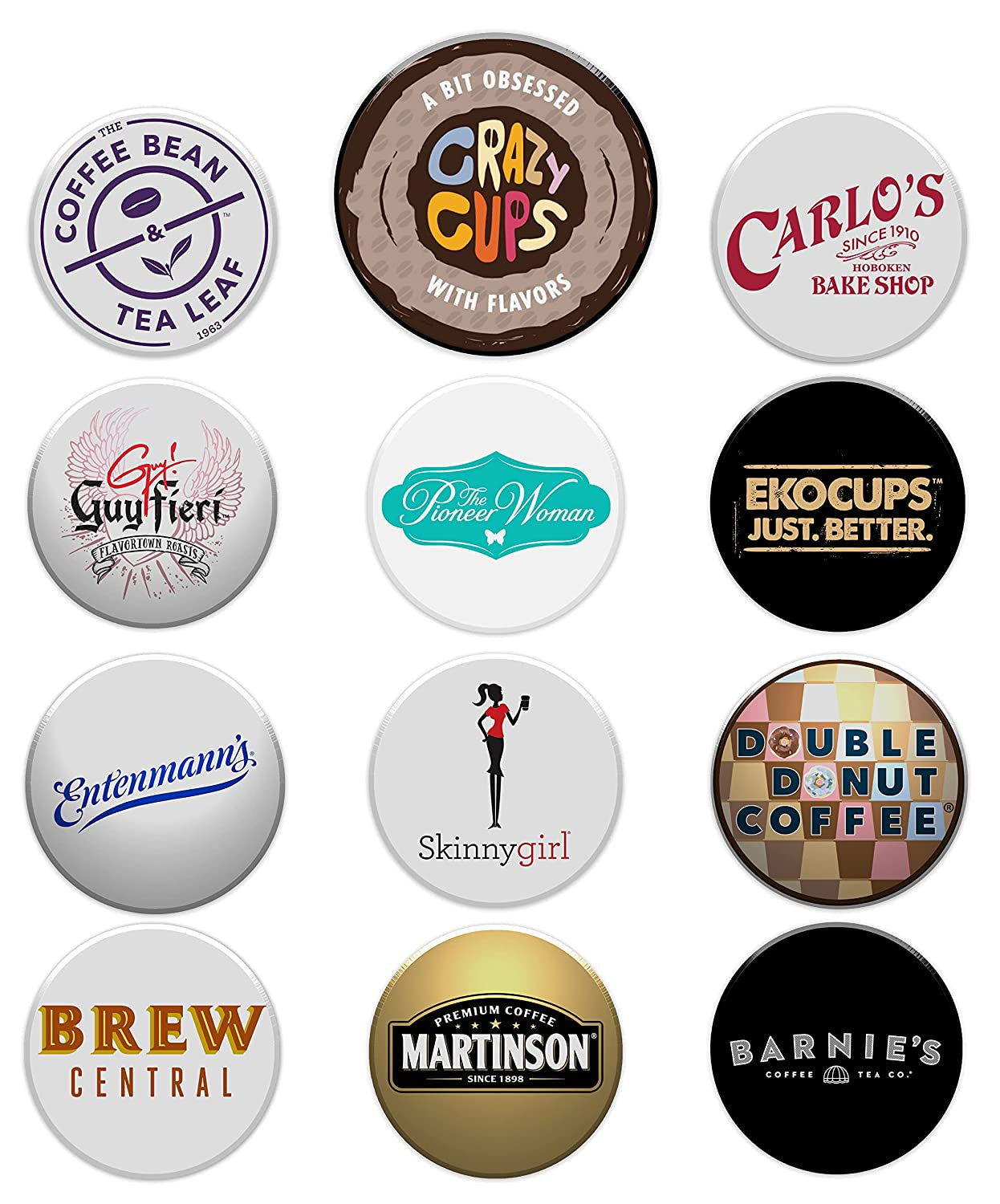 Coffee Pods Variety Pack Sampler from Top Brands, Assorted Single Serve for Keurig K Cups Coffee Makers, 40 Unique Cups