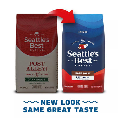 Seattle'S Best Coffee Post Alley Blend Dark Roast Ground Coffee -12Oz Bag