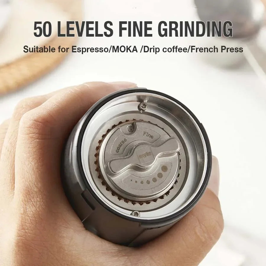 Electric Coffee Bean Grinder Italian Brewed Coffee Machine Household Wireless Portable Electric Coffee Grinder Rechargeable