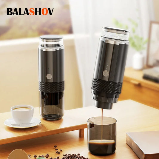 Portable Coffee Machine Coffee Maker Electric Capsule Ground Coffee Brewer Fit for Coffee Powder and Coffee Capsul Suitable