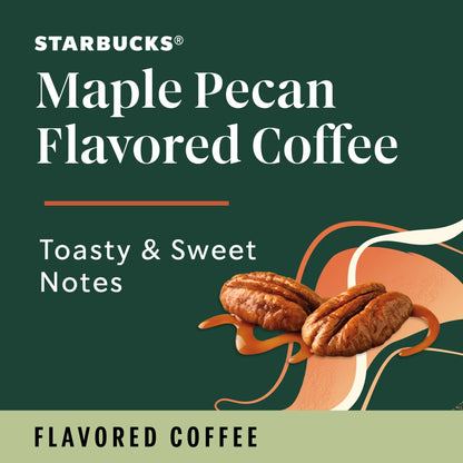 Starbucks Maple Pecan, Hot or Iced Coffee, Flavored K-Cup Coffee Pods, 22 Count​