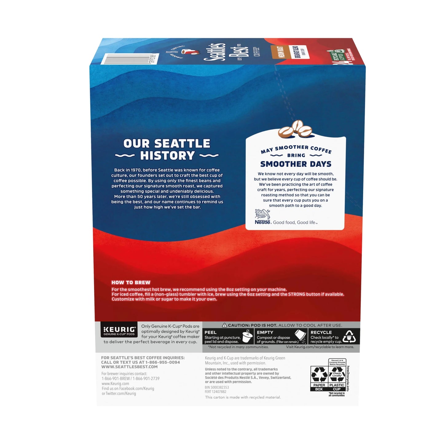 Seattle’S Best Coffee, Breakfast Blend, Medium Roast K-Cup Coffee Pods, 24 Count
