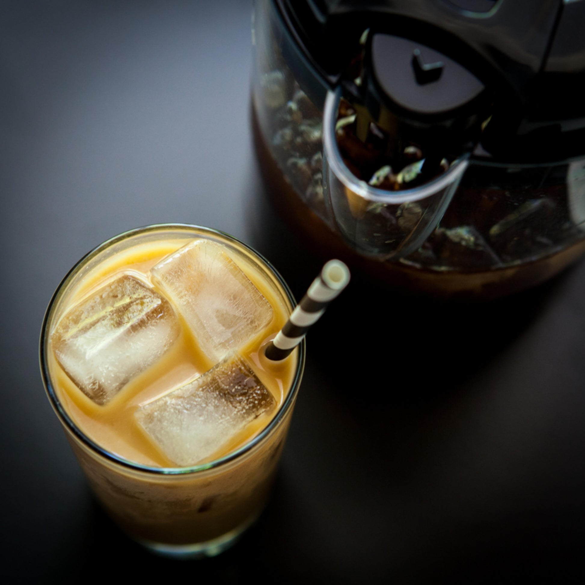 Iced Tea & Iced Coffee Maker, Plastic, Black