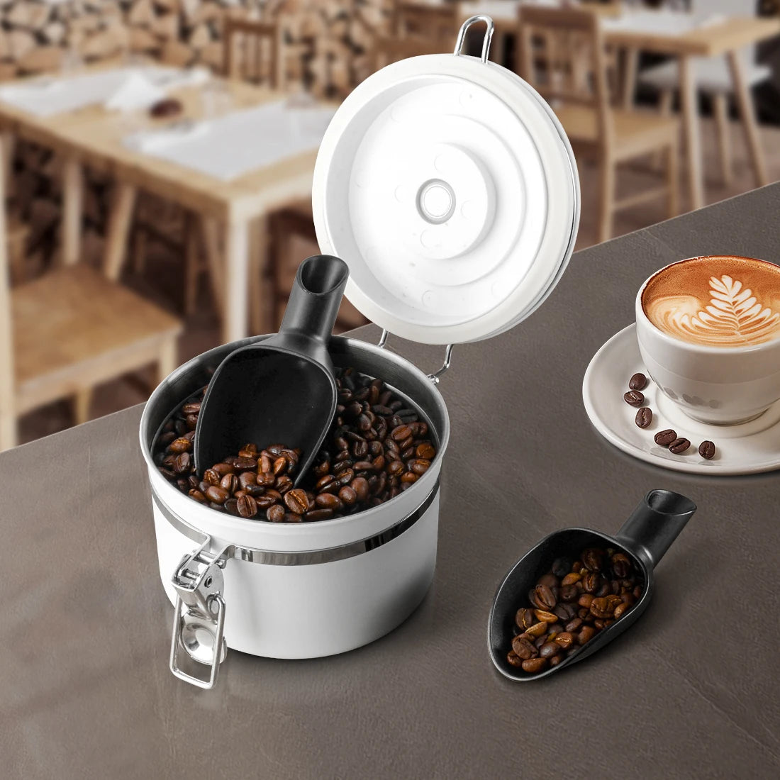 CAFEMASY Coffee Shovel 20G Measuring Scoop Funnel Coffee Beans Measuring Tool Multifunctional Coffee Spoon Coffee Accessories