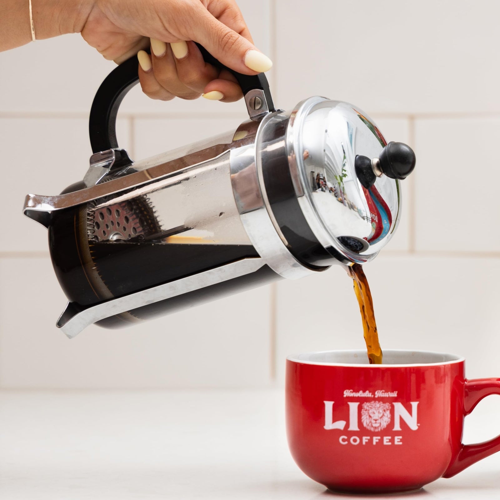 Lion Coffee Toasted Coconut Flavored Coffee 24 Ounce Premium Arabica Beans