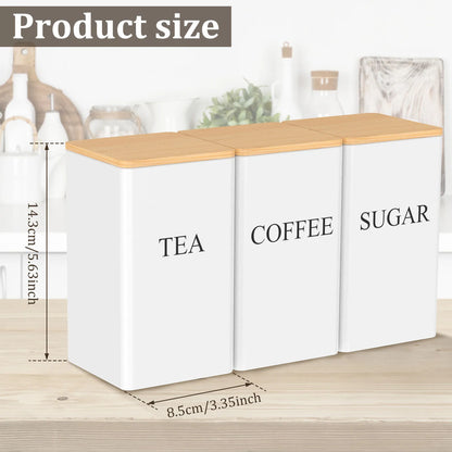 3Pcs Coffee Bean Storage Tea Sugar Canister Coffee Bean Splitting Bottle Storage Coffee Sealing Can Kitchen Coffee Accessories