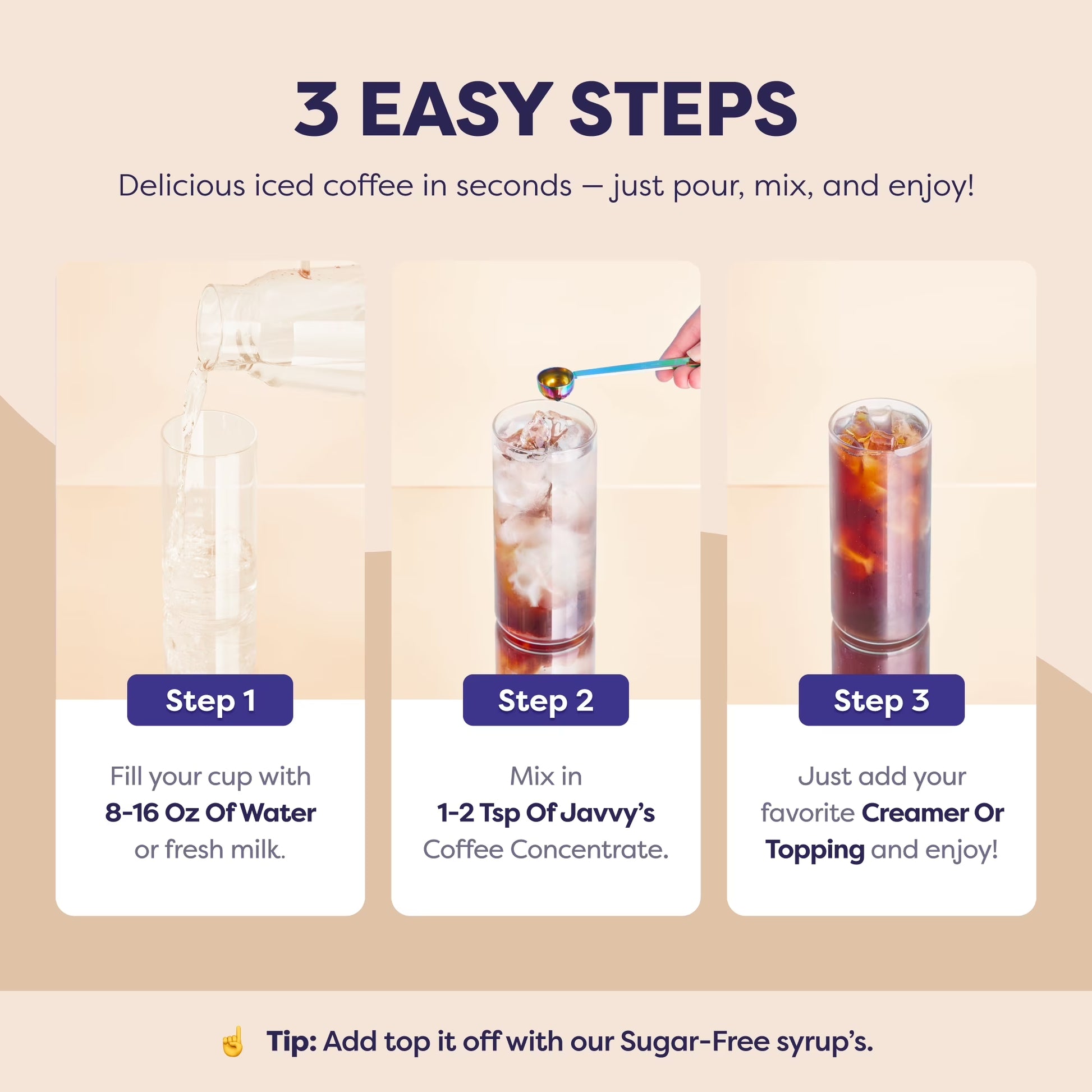 Javvy Coffee Concentrate - Cold Brew Coffee, Perfect for Instant Iced Coffee, Cold Brewed Coffee and Hot Coffee, 35 Servings - Mocha