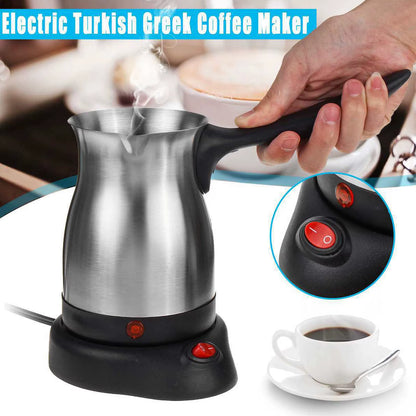 Electric Coffee Maker Electric Turkish Coffee Maker 600Ml Stainless Steel Electric Turkish Coffee Machine Kettle Coffee Machine