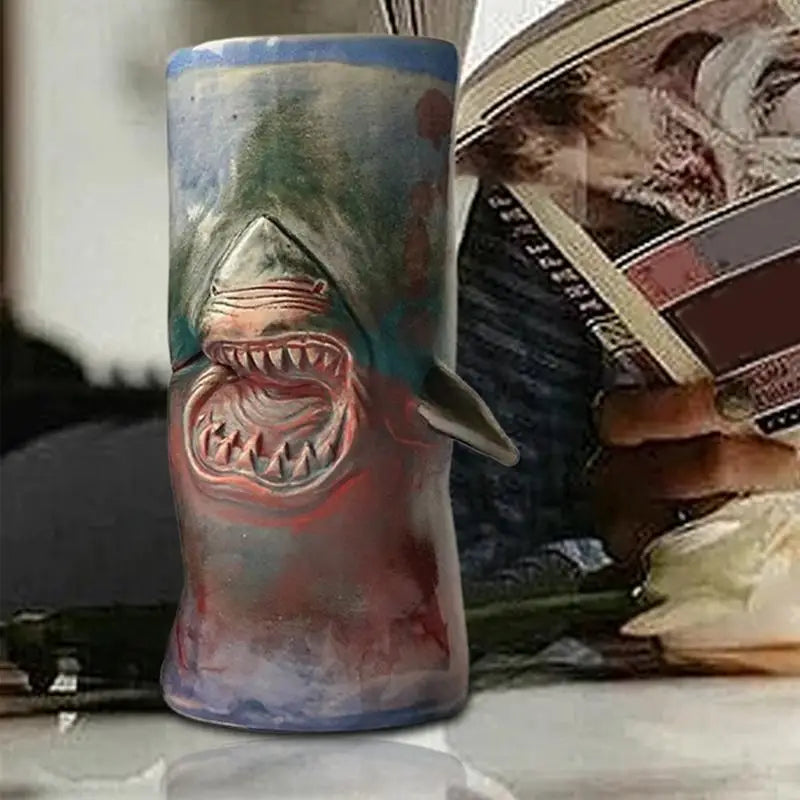 Shark Coffee Mug Unique Novelty Drinking Cup for Coffee Traveling Coffee Cups for Tea Espresso Cocoa Milk Cocoa Coffee Beer