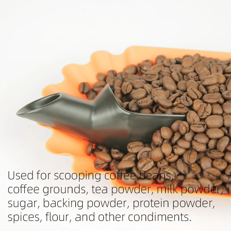 Ceramic Coffee Measuring Shovel Coffee Measure Scoop for Weighing and Filling Coffee Beans Coffee Grounds Barista Tools