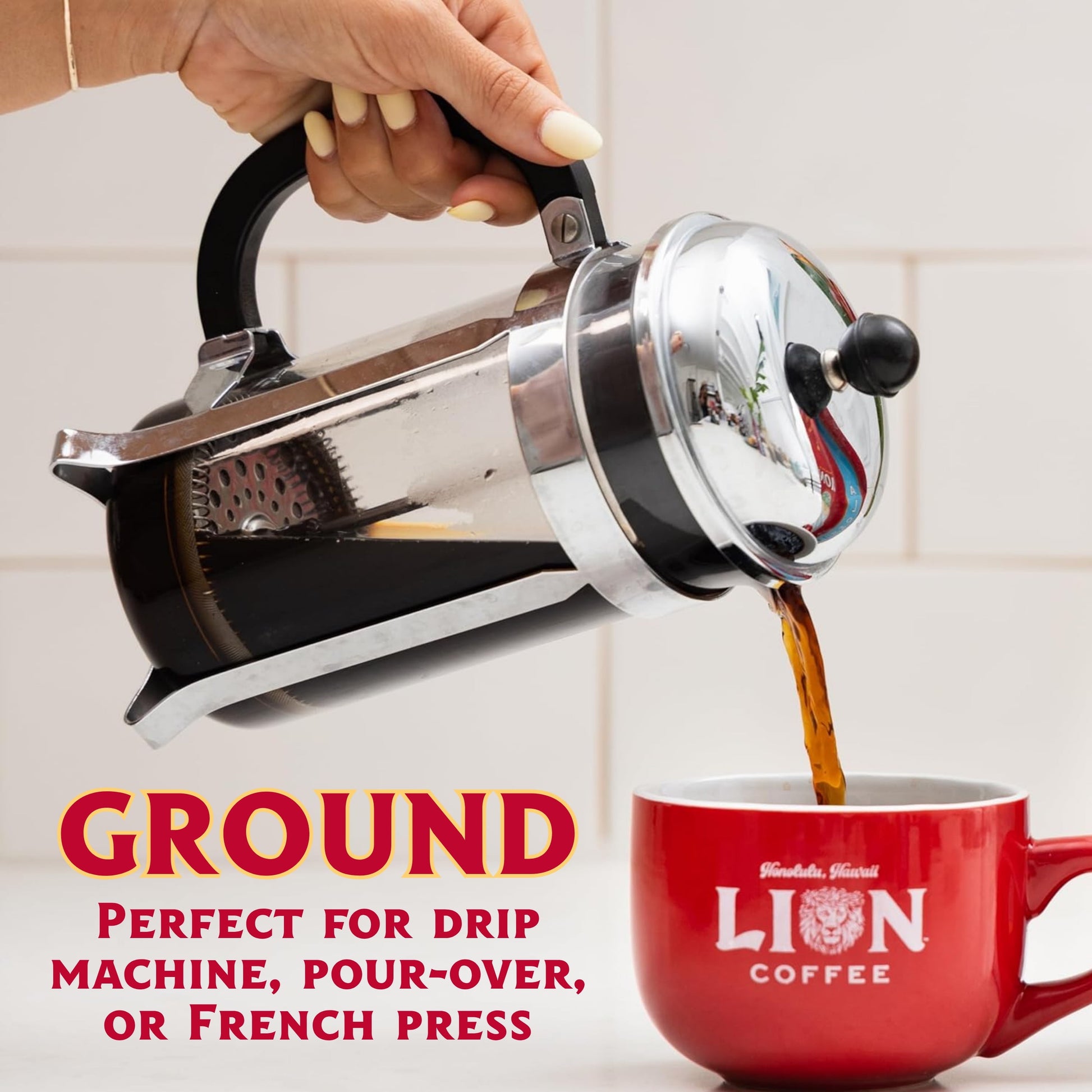 Chocolate Macadamia Ground Coffee, 100% Arabica, Light Roast, 24 Oz