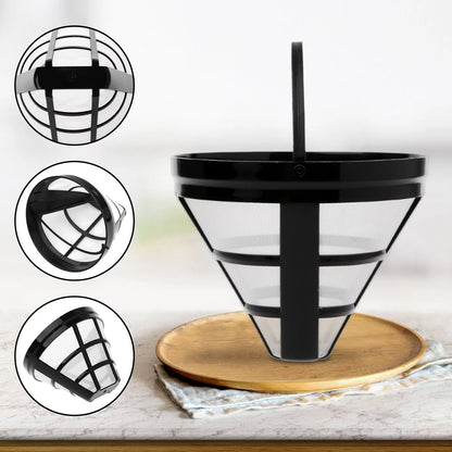 Reusable Coffee Filters Coffee Brewing Kit Drip Filter Household Coffee Filter Cup Hand Brew Set Coffee Accessories