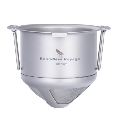 Titanium Reusable Coffee Filter Paperless Coffee Filter Metal Coffee Filter Pour over Coffee Maker Ti6002P