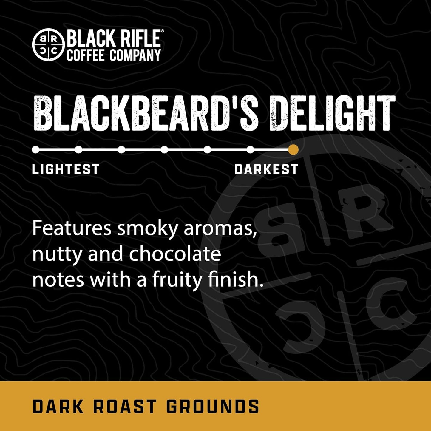 Blackbeard'S Delight, 12Oz Bag, Ground Coffee Dark Roast - Roasted Blend Made from Arabica Beans - Colombian & Brazilian Beans - Veteran Founded & American Made