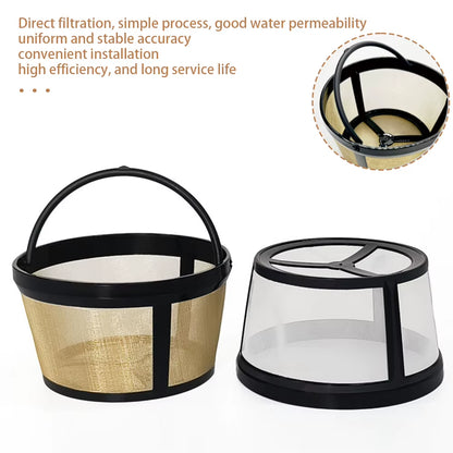 Coffee Filter Basket Stainless Steel Mesh Nylon Coffee Filter Machine Reusable Tea Coffee Filter Screen Coffee Accessories