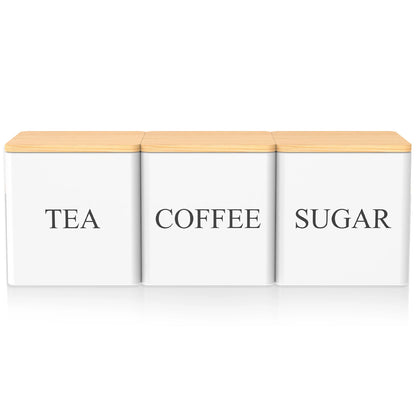 3Pcs Coffee Bean Storage Tea Sugar Canister Coffee Bean Splitting Bottle Storage Coffee Sealing Can Kitchen Coffee Accessories