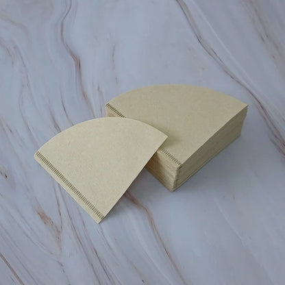 100Pcs Unbleached Original Wooden Hand Drip Paper Coffee Brewer Coffee Filter Bag Coffee Maker Accessories