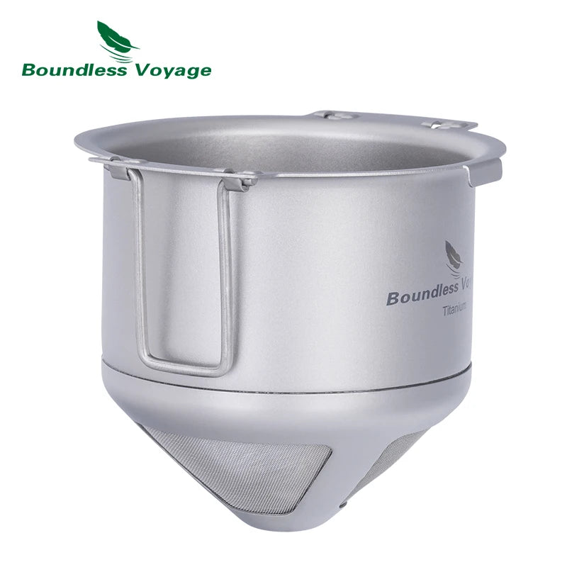 Titanium Reusable Coffee Filter Paperless Coffee Filter Metal Coffee Filter Pour over Coffee Maker Ti6002P