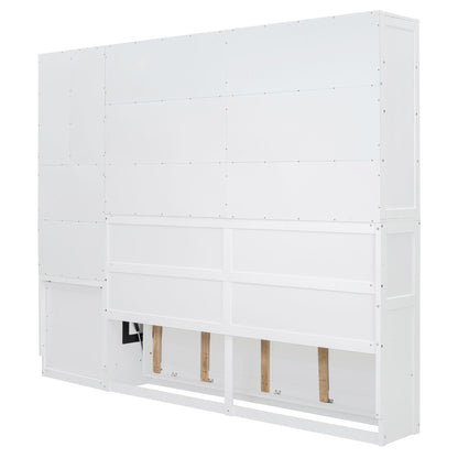 Twin Size Murphy Bed Wall Bed with Closet