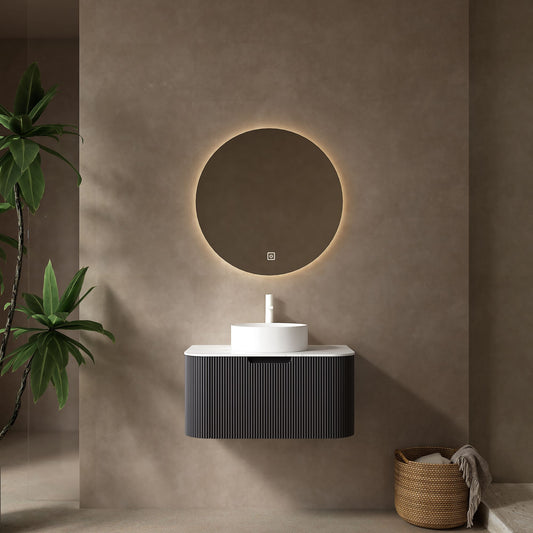 DINA 30" Bathroom Vanity with Sink, Black