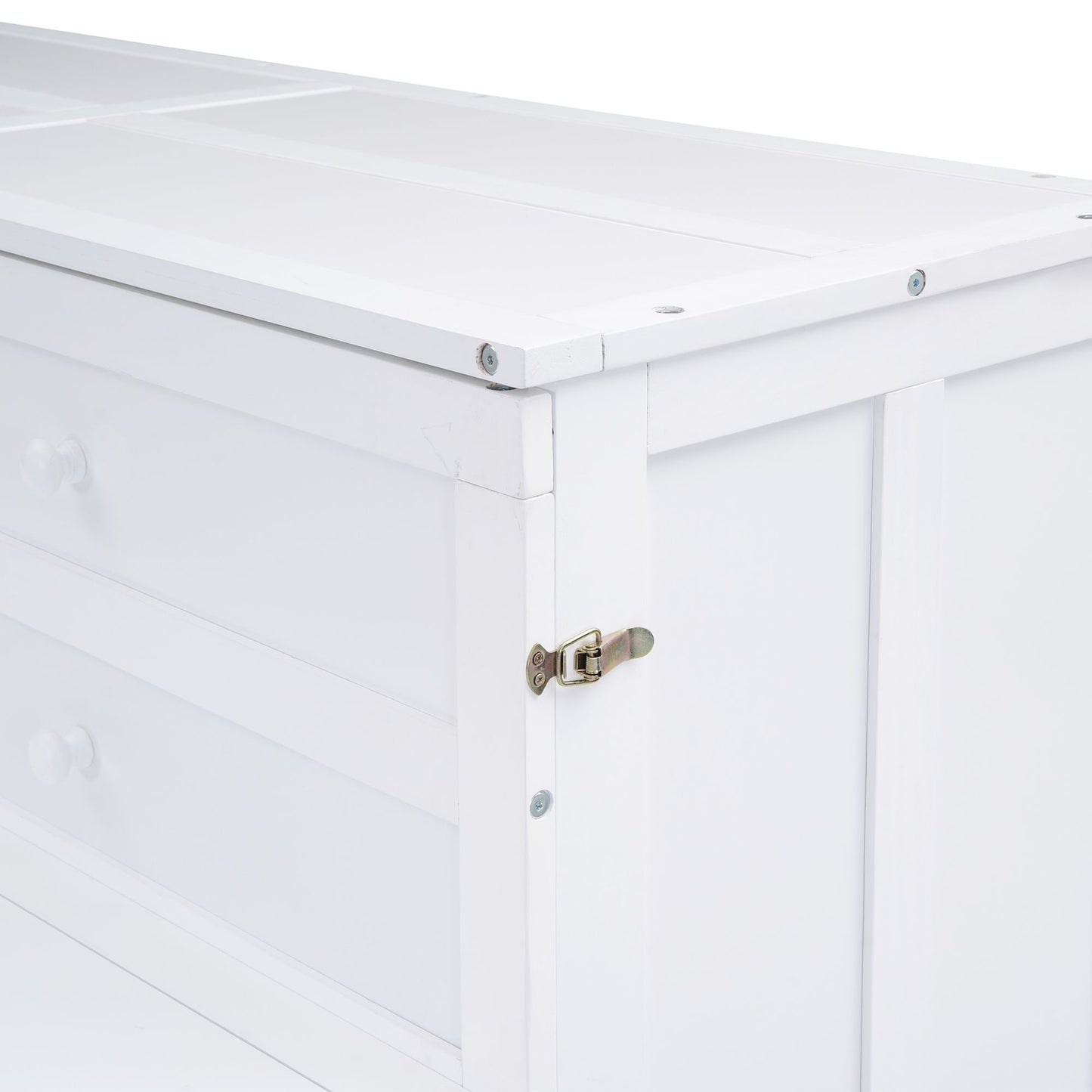 Queen Size Murphy Bed with Built-In Charging Station and a Shelf