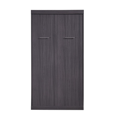 Twin Size Murphy Bed with Wardrobe and Drawers