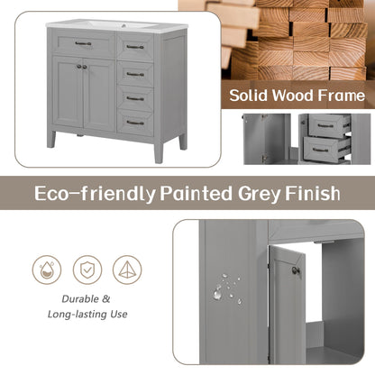 36" Bathroom Vanity without Sink