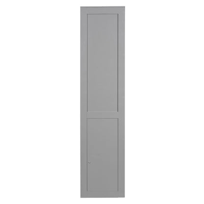 Queen Size Murphy Bed Wall Bed Modern design with LED Lights,Gray