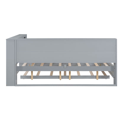 Wooden Full Size DayBed with Twin Size Trundle